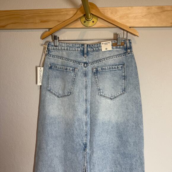 Women's Blank NYC Denim Blue Jean Patchwork Midi Skirt Size 28 NEW - Picture 10 of 10